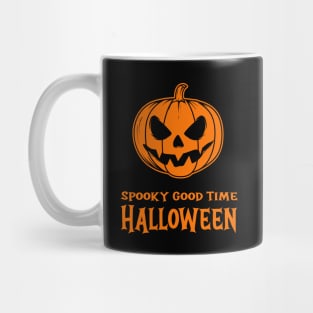 Spooky Good Time Halloween Pumpkin Orange Mug